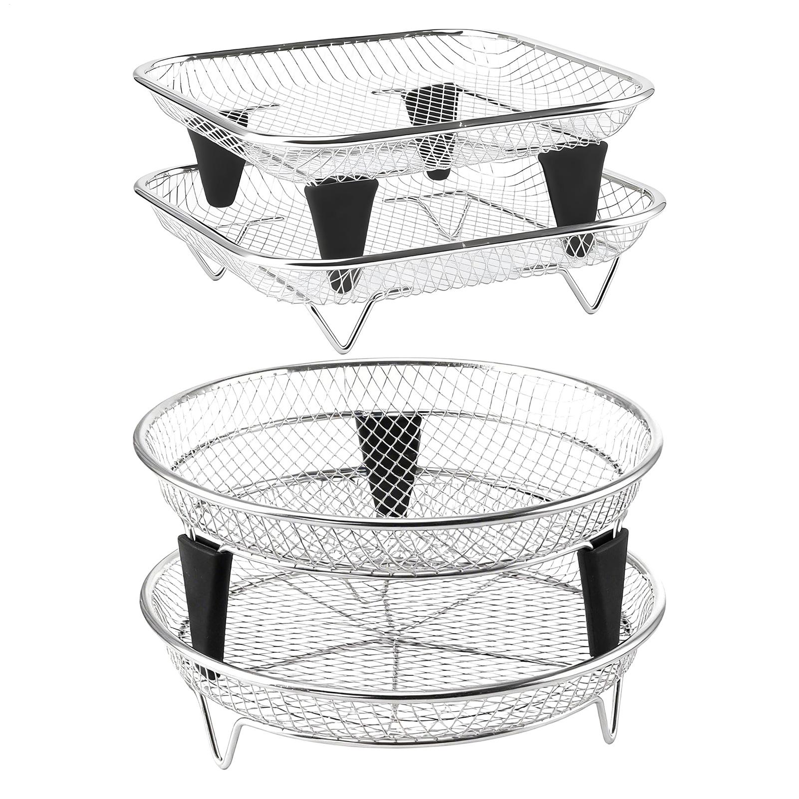 Commercial Kitchen Steamer - Keranjang Penggorengan Udara dari Baja Anti
