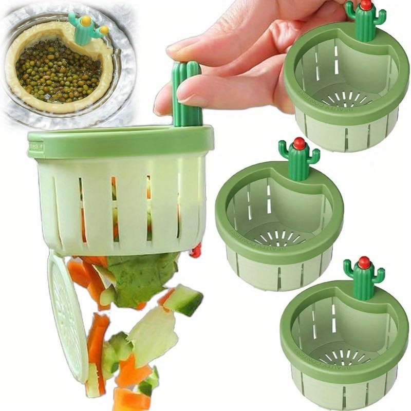 Commercial Kitchen Bin - 1-5 Buah Saringan Pembuangan Wastafel Kaktus