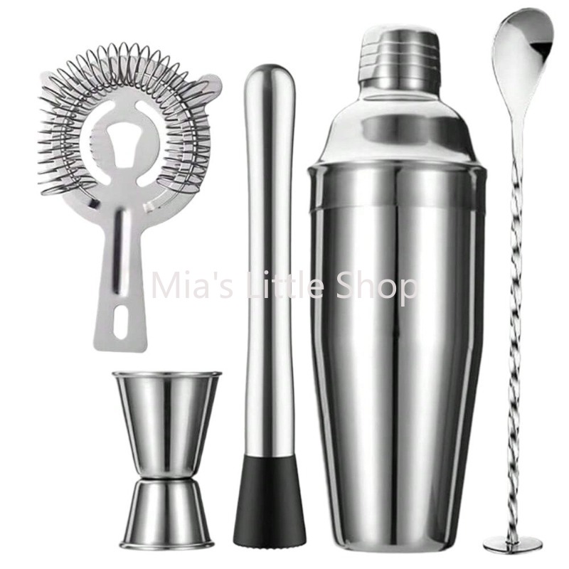 Bar Blender Mixing - Set Pengocok Koktail Kaca, Cangkir Pencampur
