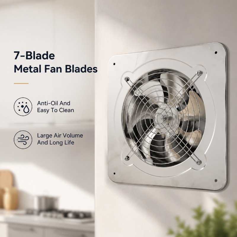 Commercial Kitchen Exhaust Fan - Kipas Angin Ekstraktor Stainless Steel 6
