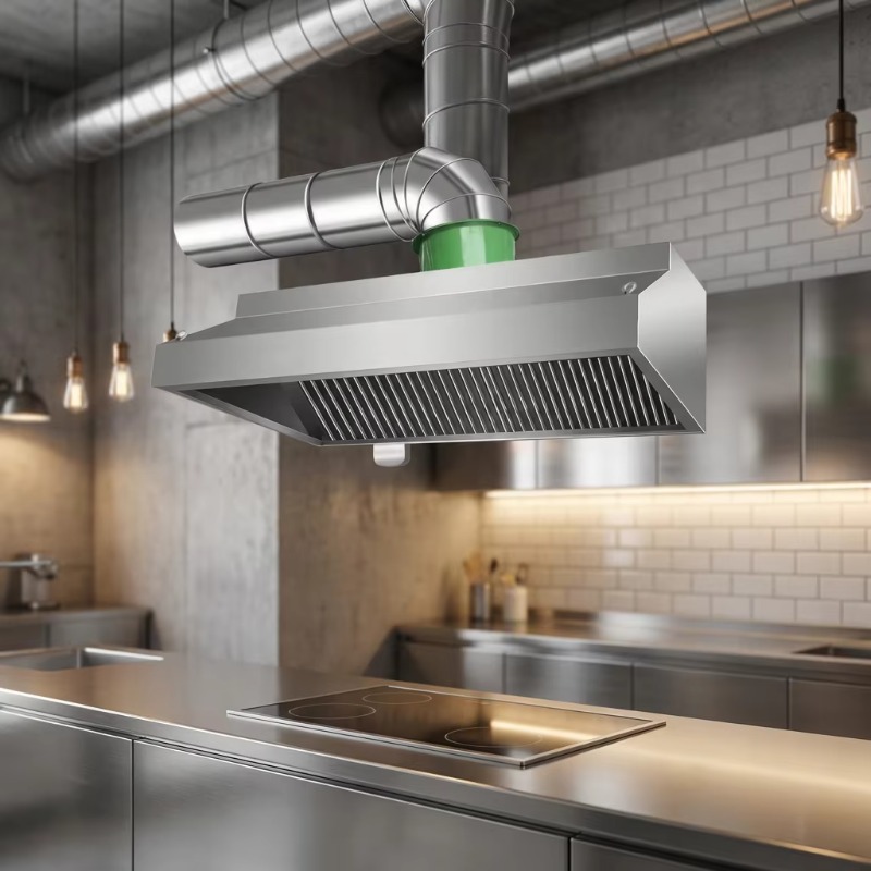 Commercial Kitchen Exhaust - Penghisap Asap Dapur Kombinasi Stainless Steel