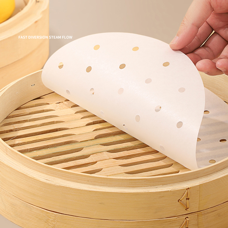 Commercial Kitchen Steamer - 50 Buah Kertas Pengukus Bambu Sekali