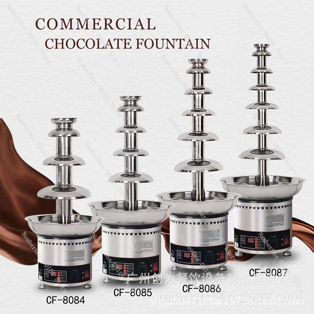 Chocolate Fountain Commercial - Mesin air mancur cokelat 4-7 lapis,
