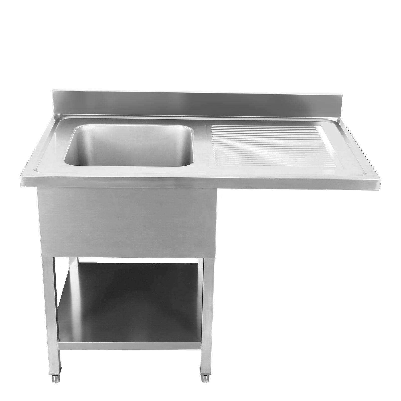 Commercial Kitchen Table - Meja Kerja Stainless Steel, Wastafel Dapur