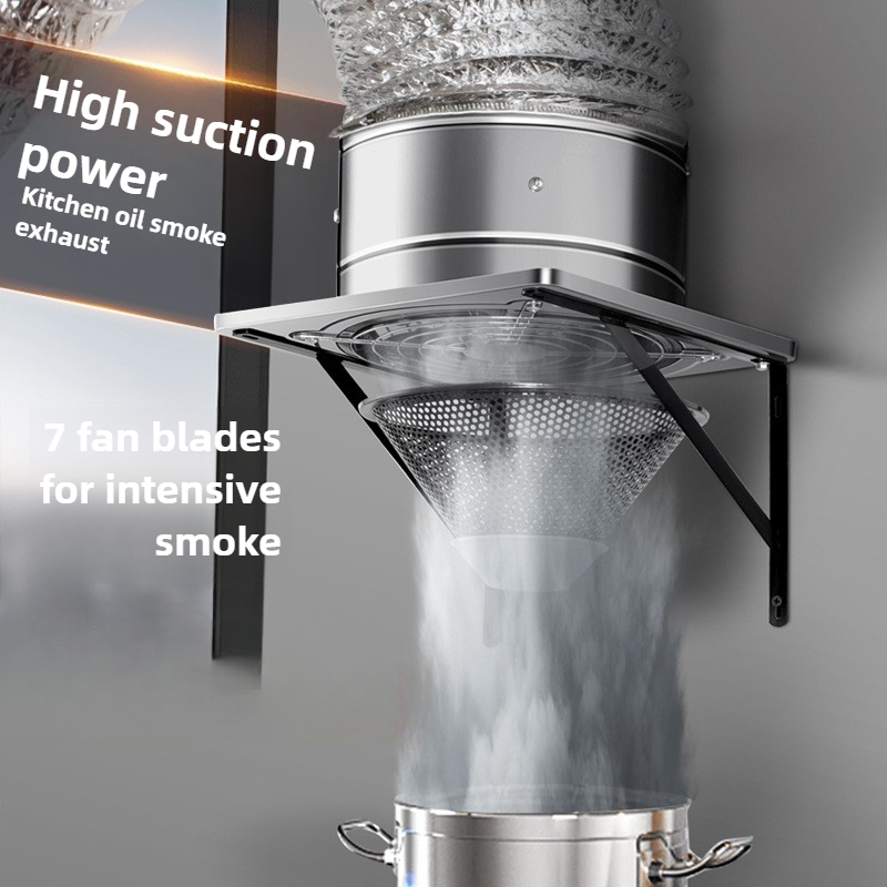 Commercial Kitchen Exhaust Fan - Kipas ventilasi ekstraktor 6/8 inci, kipas