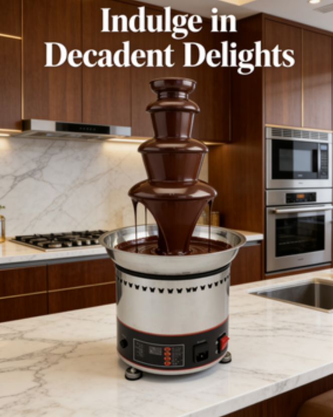 Mesin Air Terjun Cokelat Komer - Chocolate Fountain Commercial ulasan dan harga