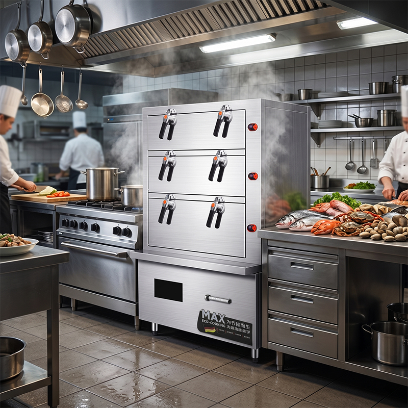In-Smart 12-Tray Peralatan Dap - Commercial Kitchen Steamer ulasan dan harga