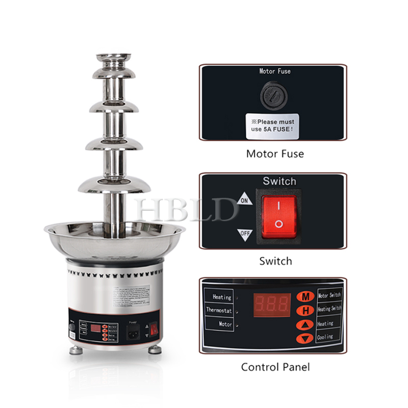 Mesin Air Mancur Cokelat Listr - Chocolate Fountain Commercial ulasan dan harga