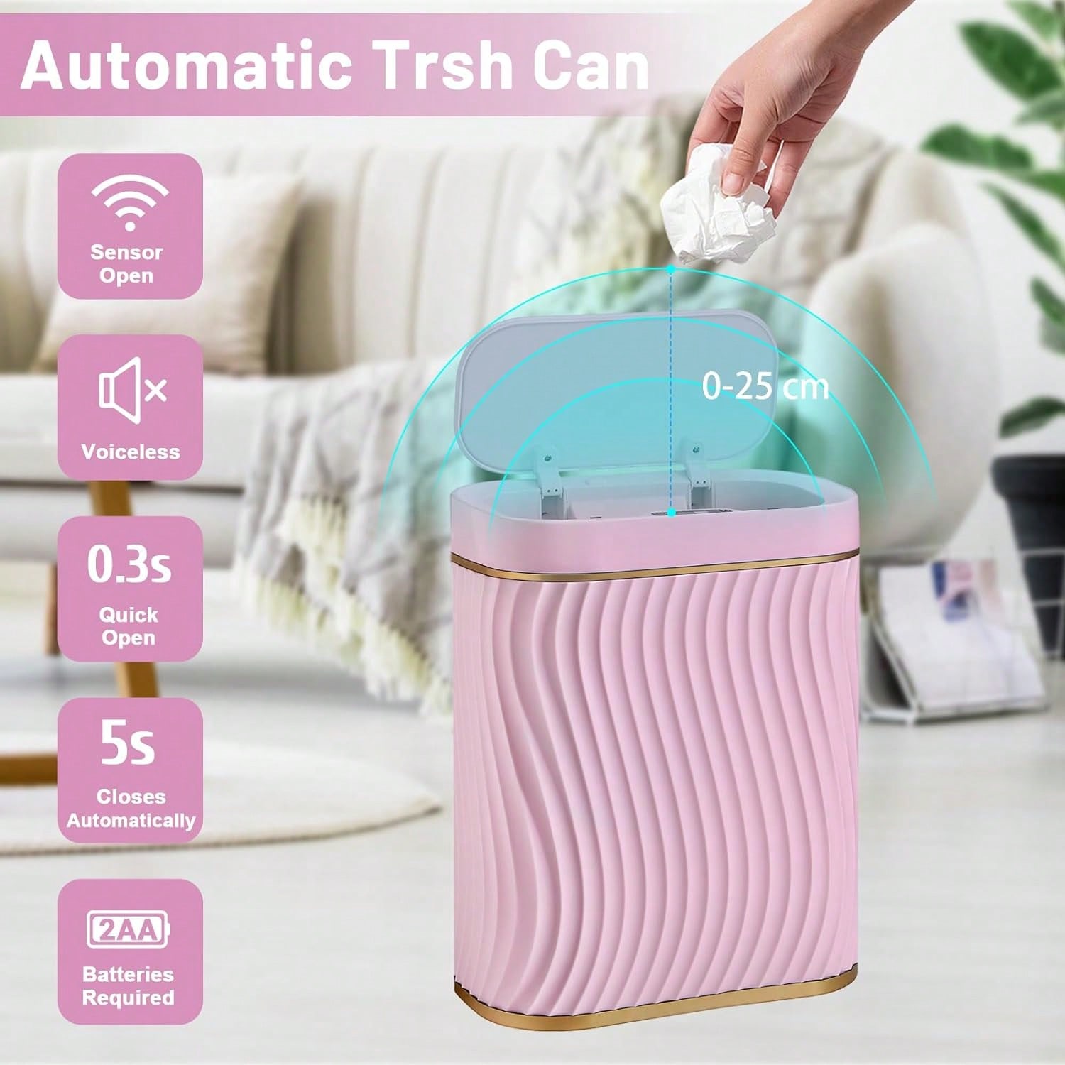 Tempat Sampah Sensor Gerak Pin - Commercial Kitchen Bin ulasan dan harga