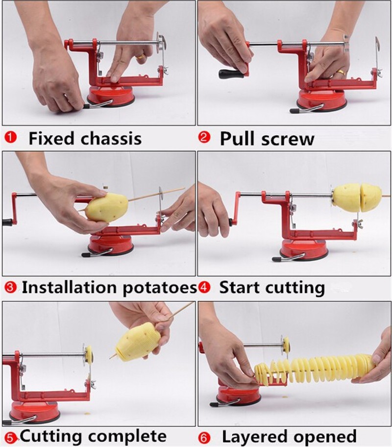 1 Buah Pemotong Kentang Twiste - Commercial Potato Peeler ulasan dan harga