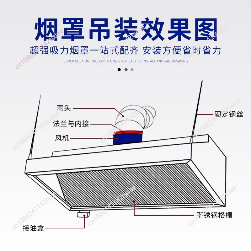 Penghisap Asap Komersial dari  - Commercial Kitchen Exhaust Fan ulasan dan harga