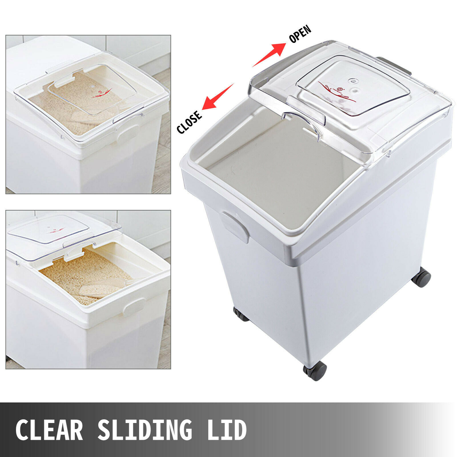 VEVOR 25L tempat penyimpanan b - Commercial Kitchen Bin ulasan dan harga
