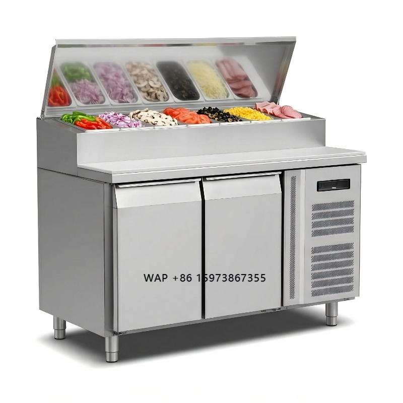 Kulkas Persiapan Sandwich OEM  - Commercial Kitchen Table ulasan dan harga