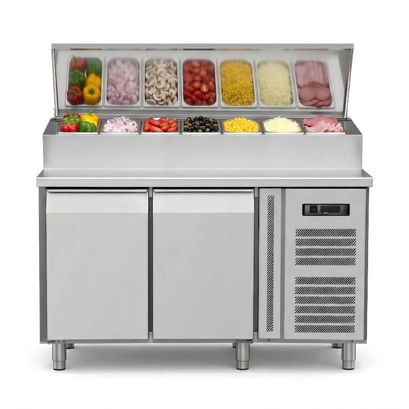 Kulkas Persiapan Sandwich OEM  - Commercial Kitchen Table ulasan dan harga