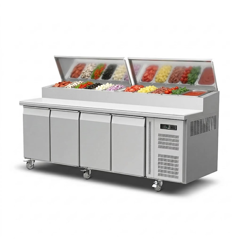 Kulkas Persiapan Sandwich OEM  - Commercial Kitchen Table ulasan dan harga