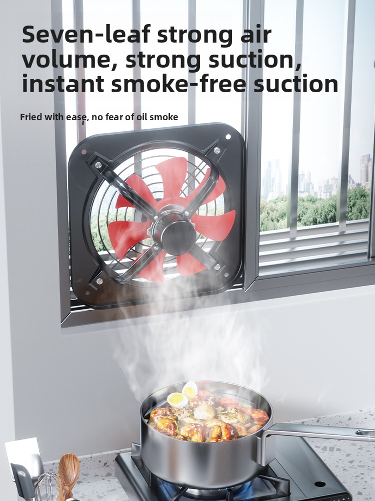 Kipas Exhaust Merah 220V Doubl - Commercial Kitchen Exhaust Fan ulasan dan harga