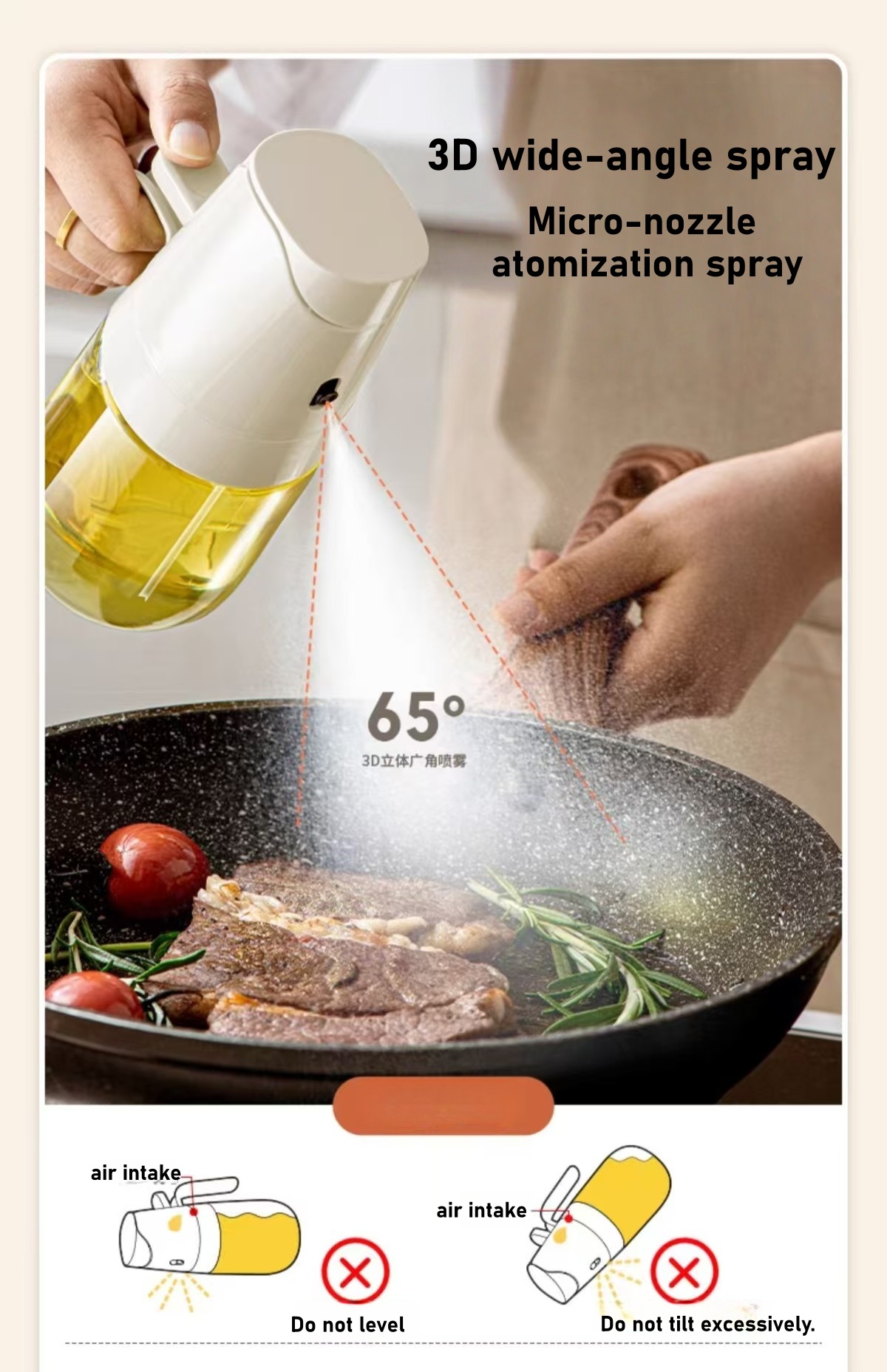 Botol Semprot Minyak untuk Rum - Commercial Kitchen Sprayer ulasan dan harga
