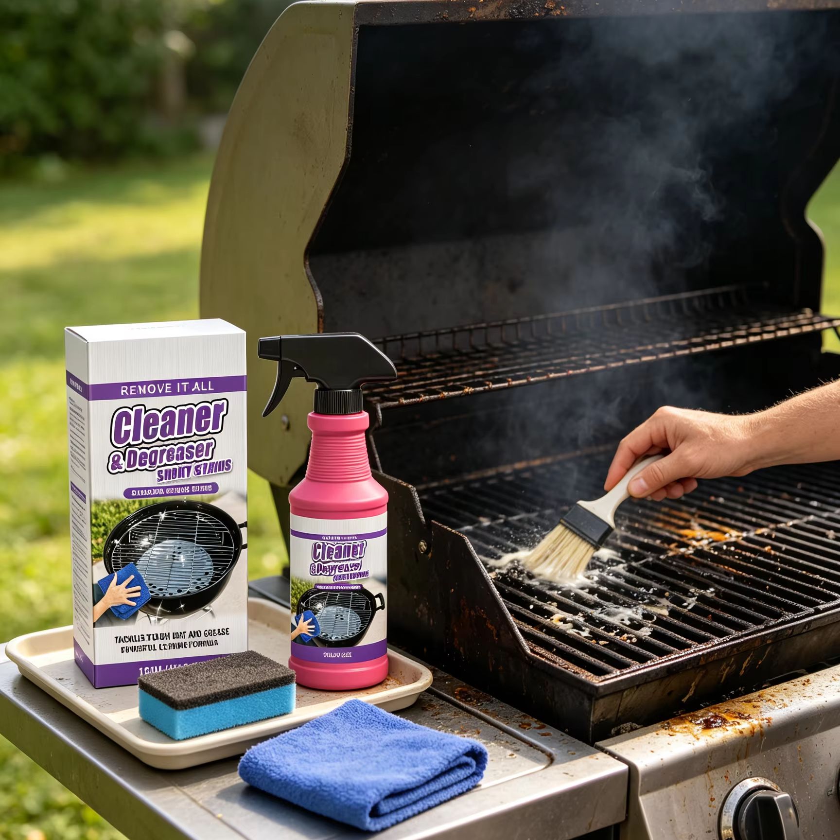 Pembersih Panggangan BBQ Pengh - Commercial Kitchen Grease Cleaner ulasan dan harga