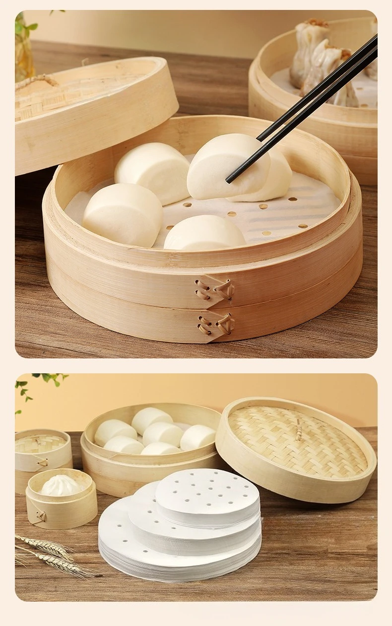 100Pcs Kertas Kukus Sekali Pak - Commercial Kitchen Steamer ulasan dan harga
